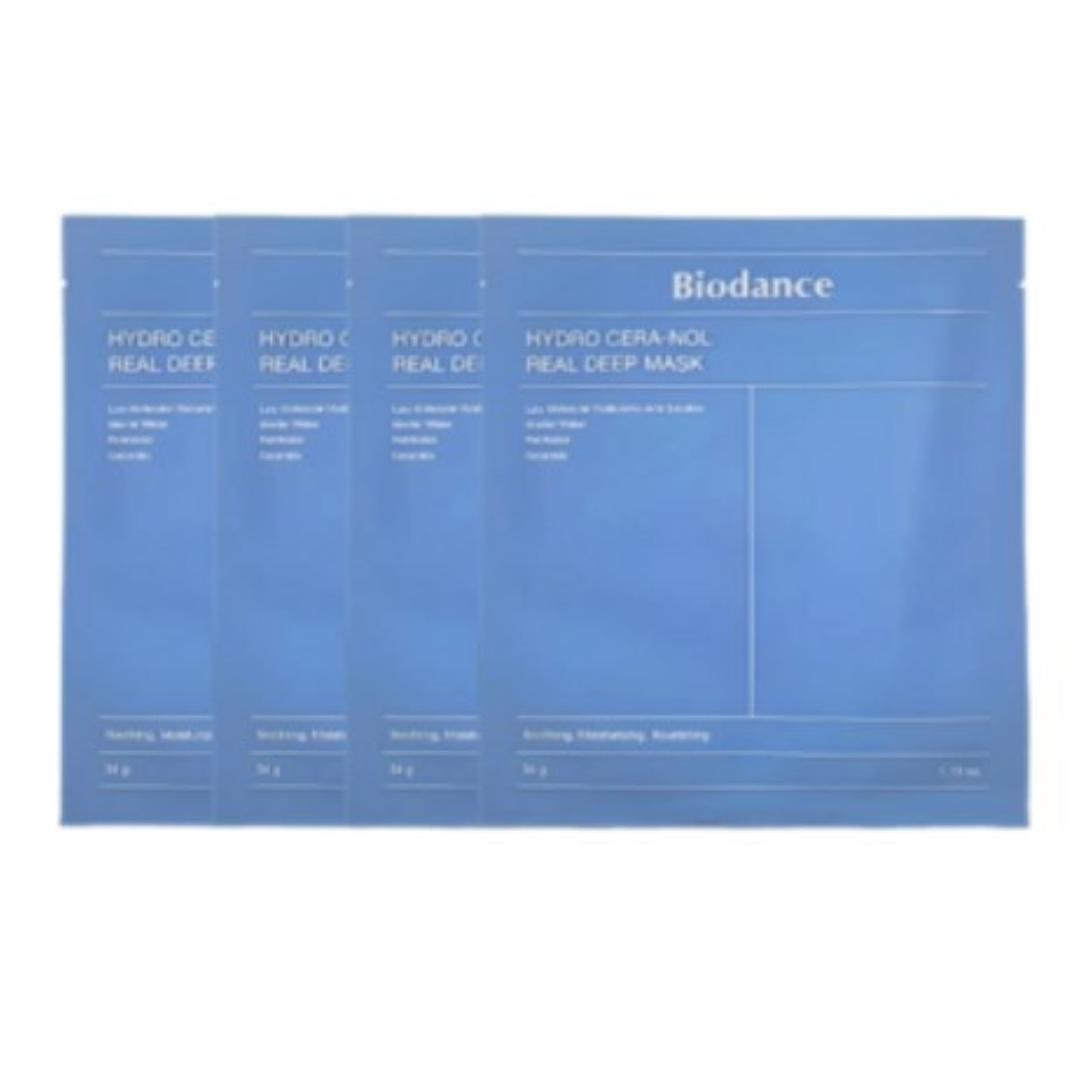Biodance Hydro Ceranol Real Deep Mask Intense Hydration & Barrier Care Sheet Mask Set 34g x 4pcs