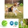 Strapazierfähiger elastischer Gummi Hundespielzeugball zur Zahnreinigung und für interaktives Spiel