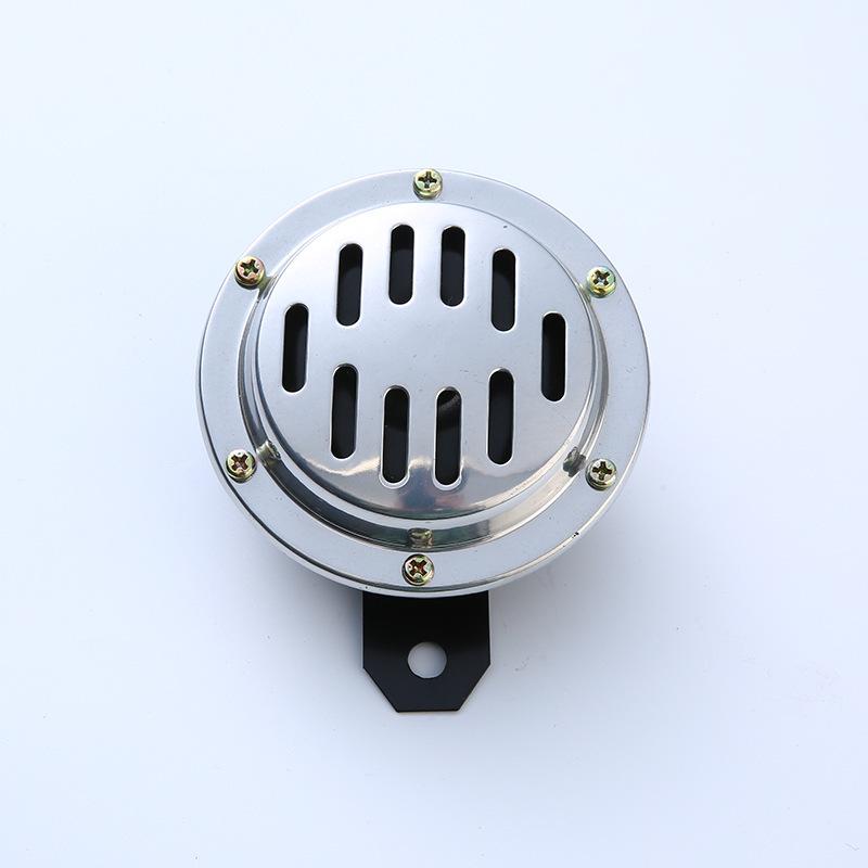 1pc 12V Universal Motorbike Vehicle Classic Horn With Cover Car Motorcycle Electric Horn Chrome Plated Waterproof Loud Horn