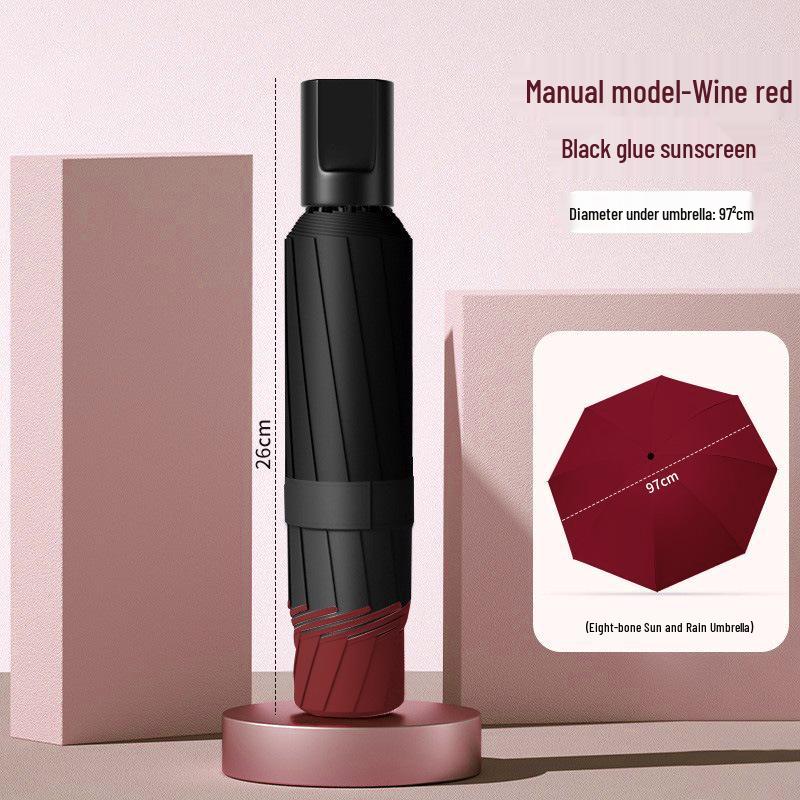 Women's Oversized Folding Umbrella – Thickened, Large, for Sun and Rain