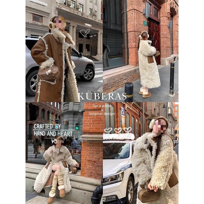 

Reversible Thick Shearling Lamb Leather Winter Coat S (90-115 lbs)