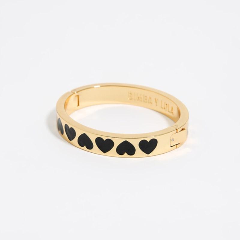 

BIMBA Y LOLA [25SS] BIMBA Y LOLA Black Enamel Heart Bracelet B255AIX005BKF Black_FREE