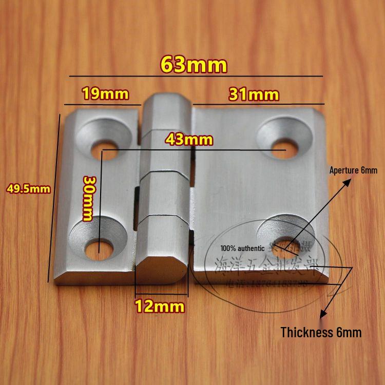 304 Stainless Steel Heavy Duty Industrial Flat Opening Thickened Mechanical Equipment Load-Bearing Hinge