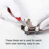 4pcs Multiple Colors Watch Case Remover Steel + Plastic Material Back Cover Pry  Tool Kit