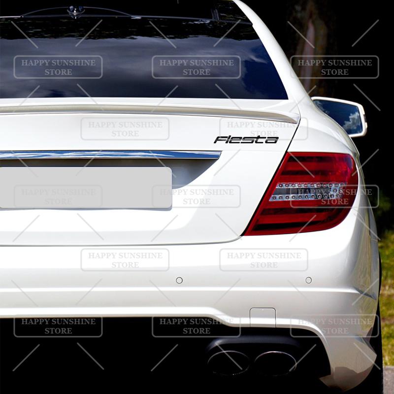 KFLV8 3D Metal For Ford Fiesta Mk8 Rear Tailgate Boot Badge 2017-2021 Car Sticker Trunk Body Letters Emblem Decoration Accessory