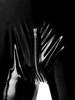 Mens Wet Look Patent Leather Jumpsuit Mock Neck Long Sleeve Zipper Crotch Design Bodysuit Club Dance Performance Costume