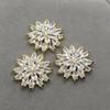 5pc Luxury Crystal Rhinestone Buttons Cubic Zirconia Button for Clothes Decorative CZ Sewing Buttons for Cashmere