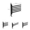 Plastic Wall Mount Hook With Rotatable Towel Rod For Bathroom Balcony And Living Space