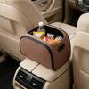 High Quality Leather Auto Storage Box For Front Seat Back Offering Spacious Design And Sturdy Mixed Construction