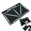Soccer Train Mat Rubber Non Slip Backward Dribbling Training Agility Footstep Training Mat for Indoor Outdoor 90x60cm