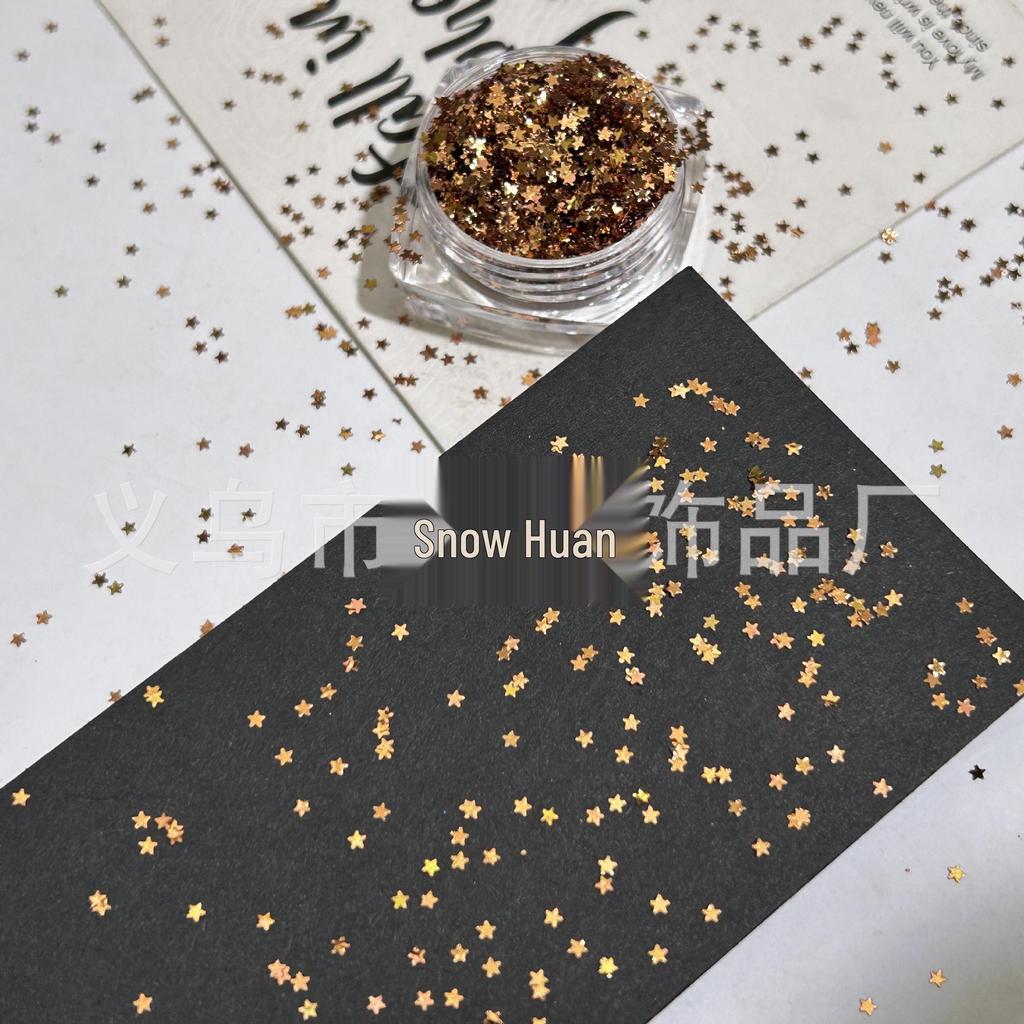1mm Iridescent Star Nail Art Sequins - DIY Decorations
