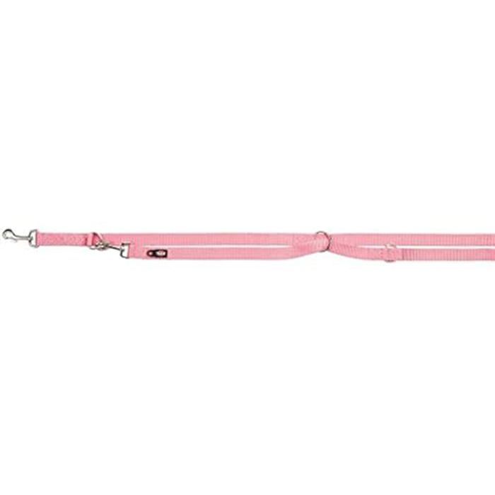 Laisse pour Chien - TRIXIE - Réglable - Taille L/XL - Couleur Rose - Nylon Résistant