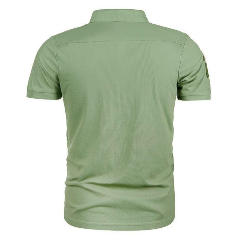 Summer T-Shirts Men's Short Sleeved Polo Shirt Icon Splicing Casual Lapel fashion T-shirt