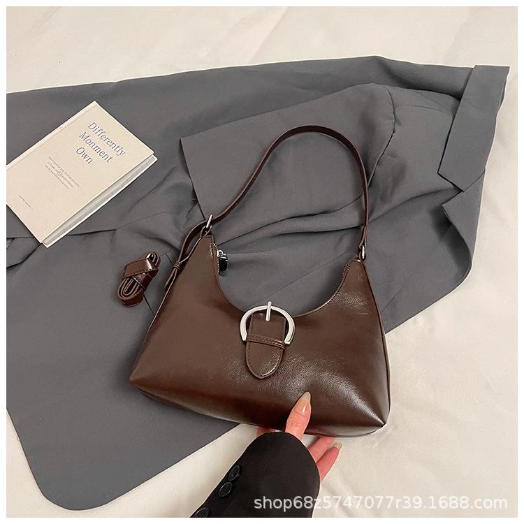 Niche design underarm bag women's 2025 autumn and winter new trendy fashion casual versatile one-shoulder crossbody soft leather bag