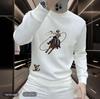 Trendy Men's Personality Print Hoodie - New Autumn/Winter Arrival, Plus Velvet, Casual Round Neck, Long Sleeve Jacket