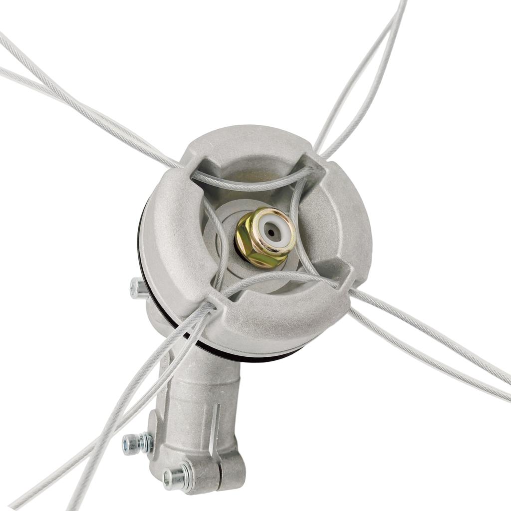 Aluminum Trimmer Head 5/8 inch/15mm Through Hole Fit String Trimmer Replacement Head Wire Rope Weed Head Accessories