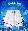Men's Summer Sports Shorts with Back Pockets, Trendy Cross-Border Design, Fake Two-Piece Look.
