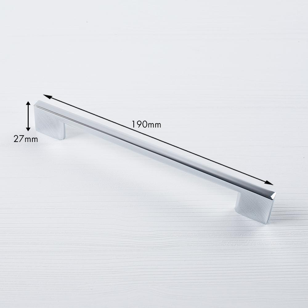 Ferro Fiori Zamak Bracket Handle Pulls for Kitchen and Cabinet, Aluminium, Nickel, Chrome Cabinet and Drawer Pulls