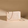 Summer Casual Chain Strap Crossbody Bags For Daily Used, Simple Design Straw Shoulder Bag For Women, Ladies Handbags Day Clutch