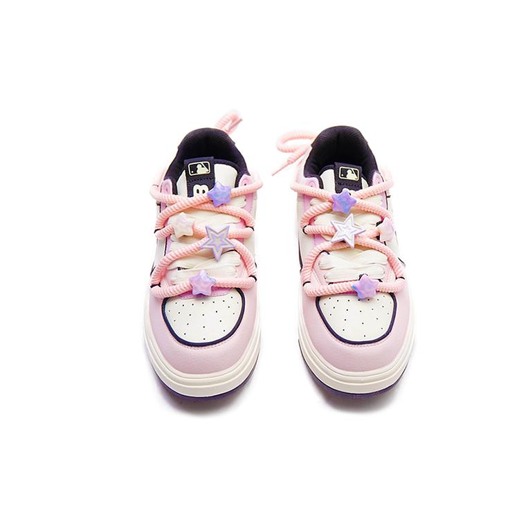 MLB Chunky Liner Jellyfish Sparkling, Starry Sky Lover Low top Skateboard Shoes Unisex Pink White Purple 3ASXCA12N-50WHS(Team15-)