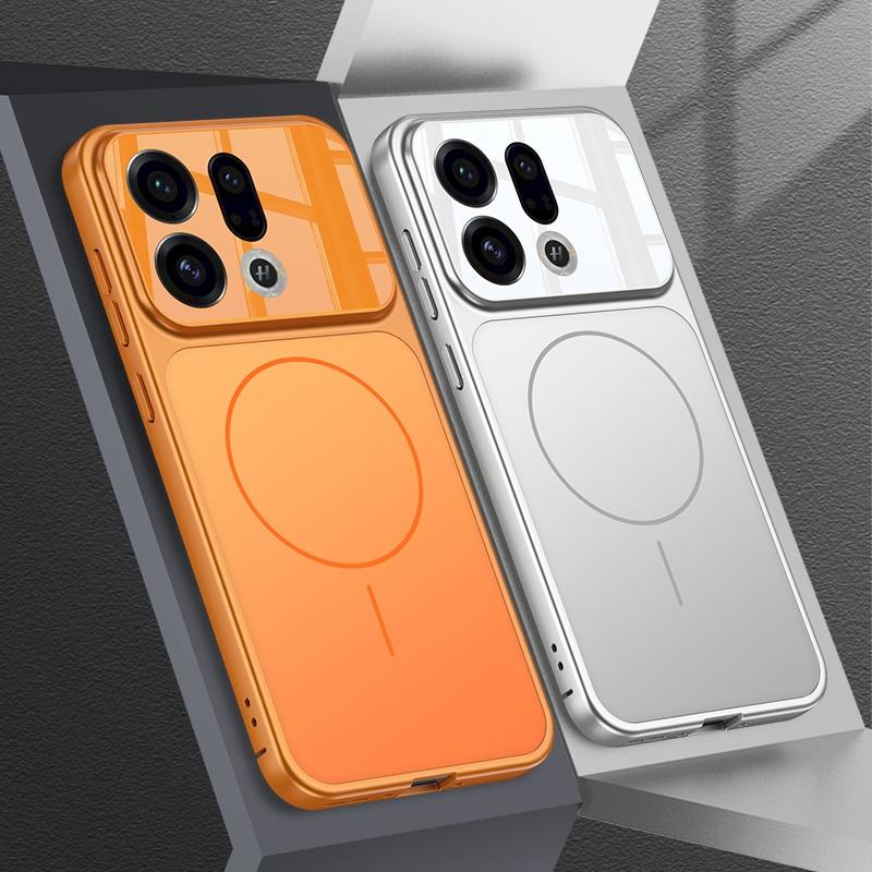 AG Matte for Magsafe Bumper Phone Case For OPPO Find X9 Pro X9pro Shockproof Magnetic Wireless Charging Phone Cover