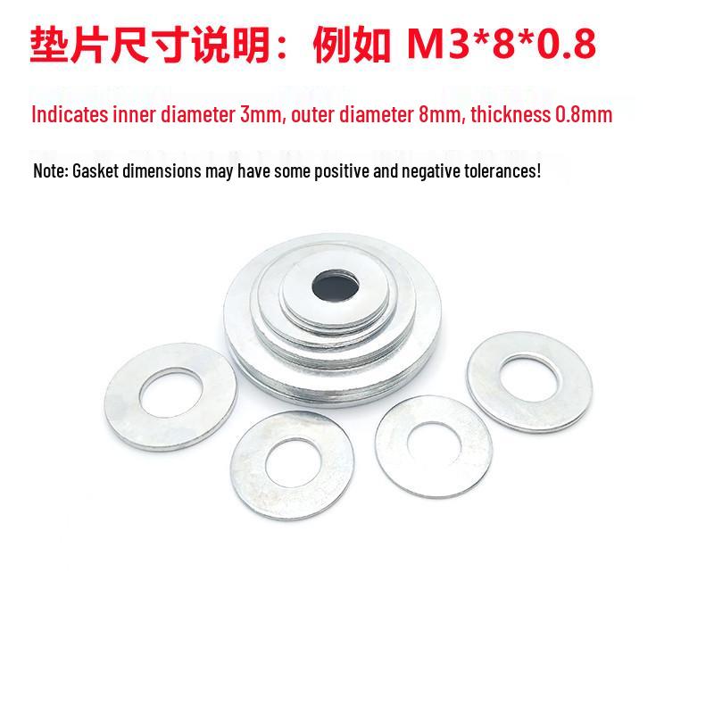 Extra Thick Galvanized Flat Washers - Sizes M3 to M45