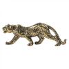 Viel Glück Figur Tierdekor Skulptur Messing Leopard Statue Kompakte Größe