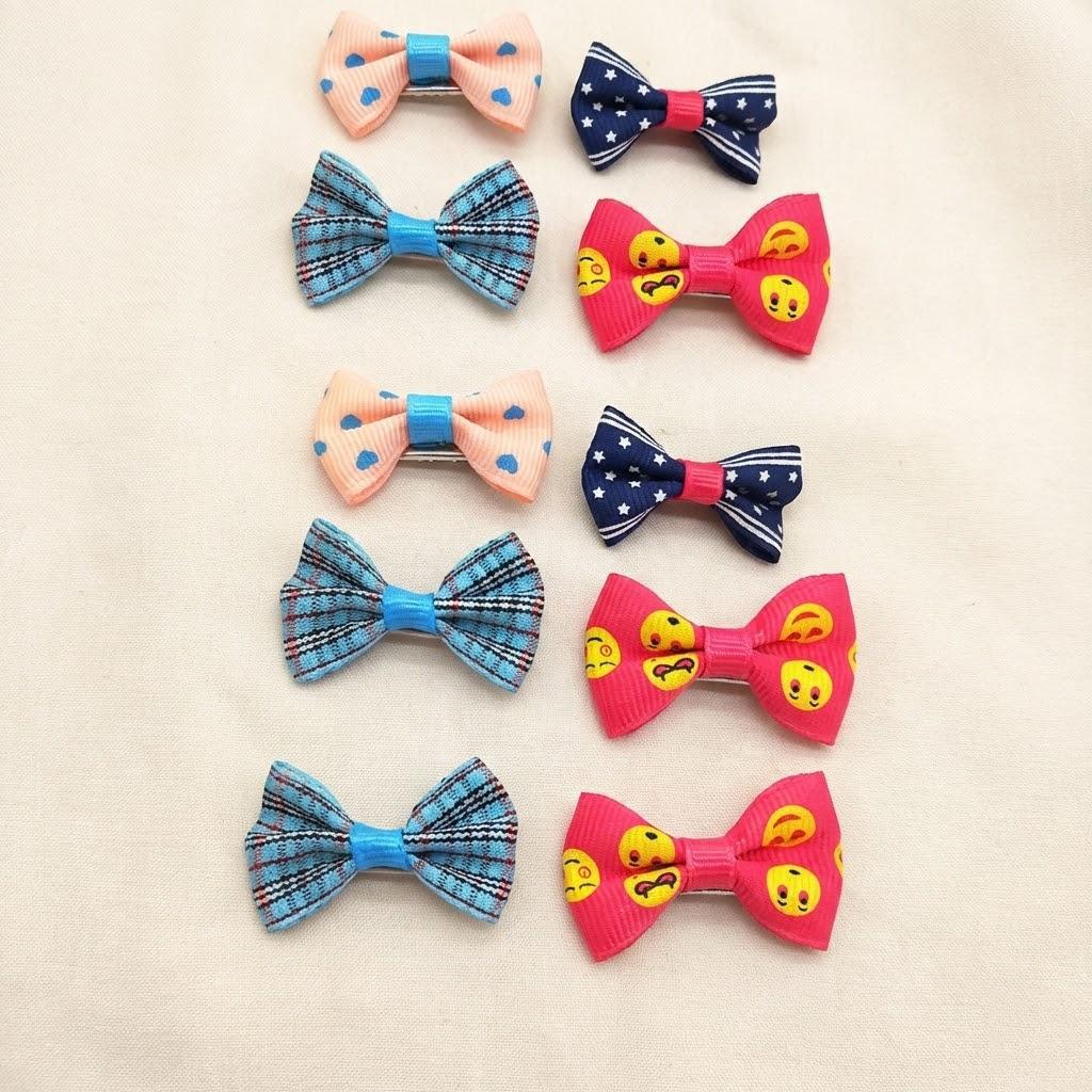 

10PCS Cute Pet Dog Cat Hair Clips Multicolor Bow Accessories Random Color Beauty Decorative Grooming Supplies