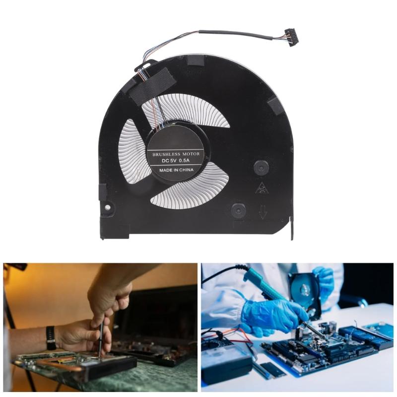 High Performances Laptop CPU Fan Metal Cooling System Low Noise Stable Operation For P15V 5V Replacement Part