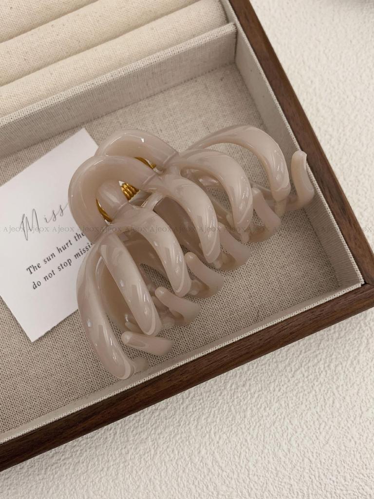 Large Super Grip Pumpkin Claw Clip for Thick Hair - Shark Style Updo Hair Clip 2025