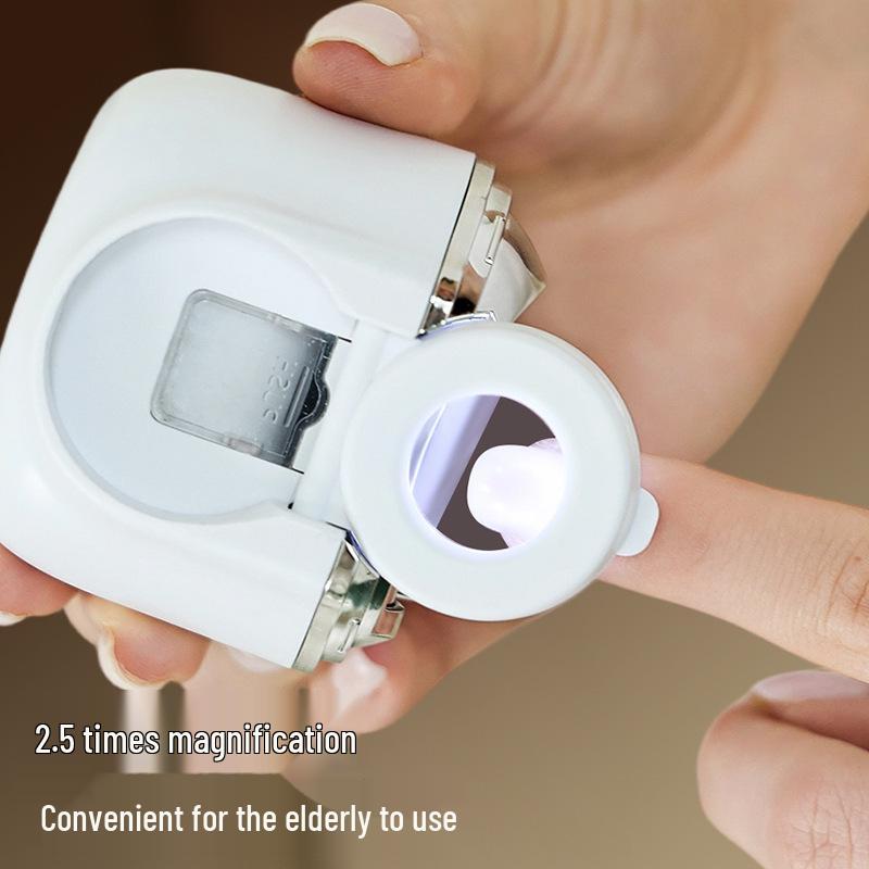 Rechargeable 2-in-1 Electric Nail Clipper & Grinder for Kids - Portable, Lithium Battery