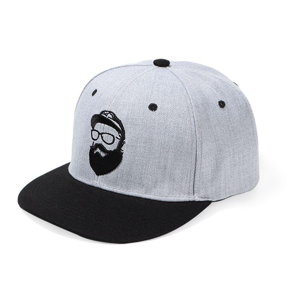 Adjustable Outdoor Sports Sunbonnet Baseball Cap Beard Old Man Embroidery Hip Hop Hats Mesh Caps