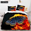 Butterfly Bedding Set Single Twin Full Queen King Size Mountain Elf Bed Set Aldult Kid Bedroom Duvetcover Sets 3D Anime 034