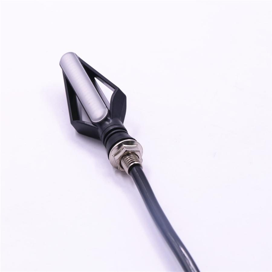 Universal 2 Pair Front Drl Rear Tailight Flasher Strobe Dual Colors 3 In 1 Drl Brake Flowing Turn Signal Indicator Lights Lamp Replace