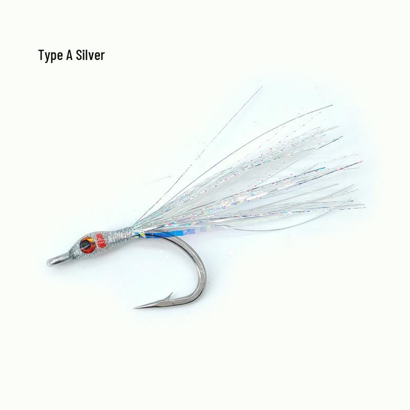 White Egret Tuna Fly LY076 Fishing Lure
