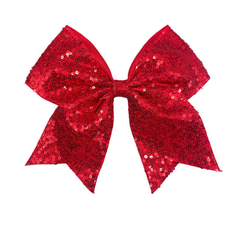 Fermacapelli a coda di rondine con paillettes ricamate per bambini, per cheerleading