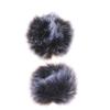 2/4PCS 4cm Universal Lavalier Microphone Furry Windscreen Fur Windshield Wind Muff Soft