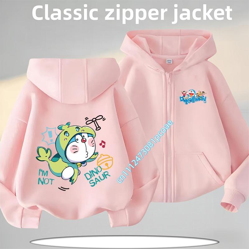 Jungen Mädchen Lässiges Oberteil mit cartoonartigem Spiel-Print Herbst/Winter Jacke Kinder Kapuzenpullover mit Reißverschluss 160 white