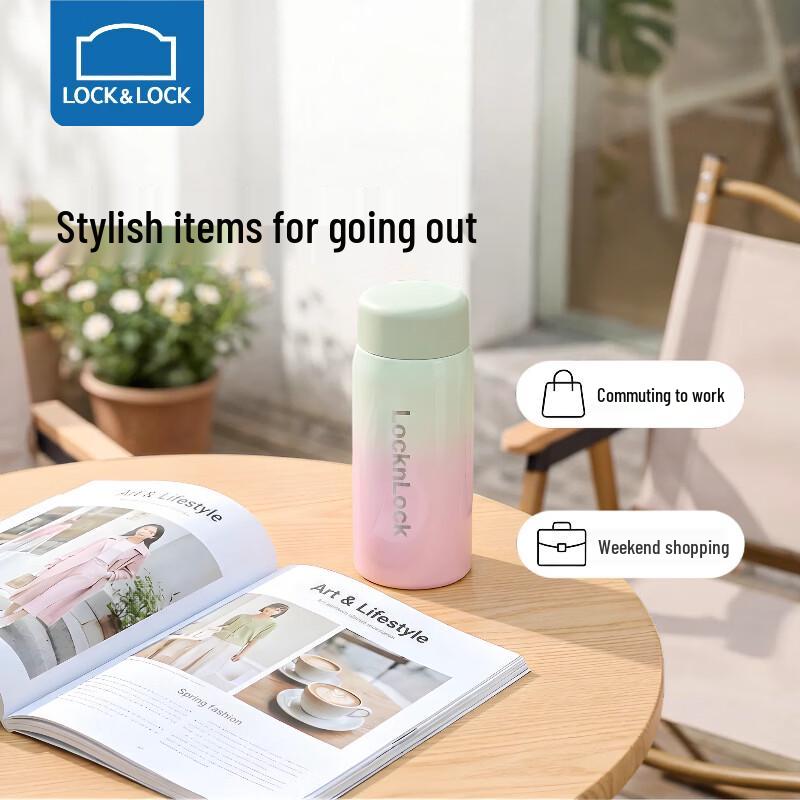 LocknLock Yoyo Peach 180ml Portable Pocket Cup