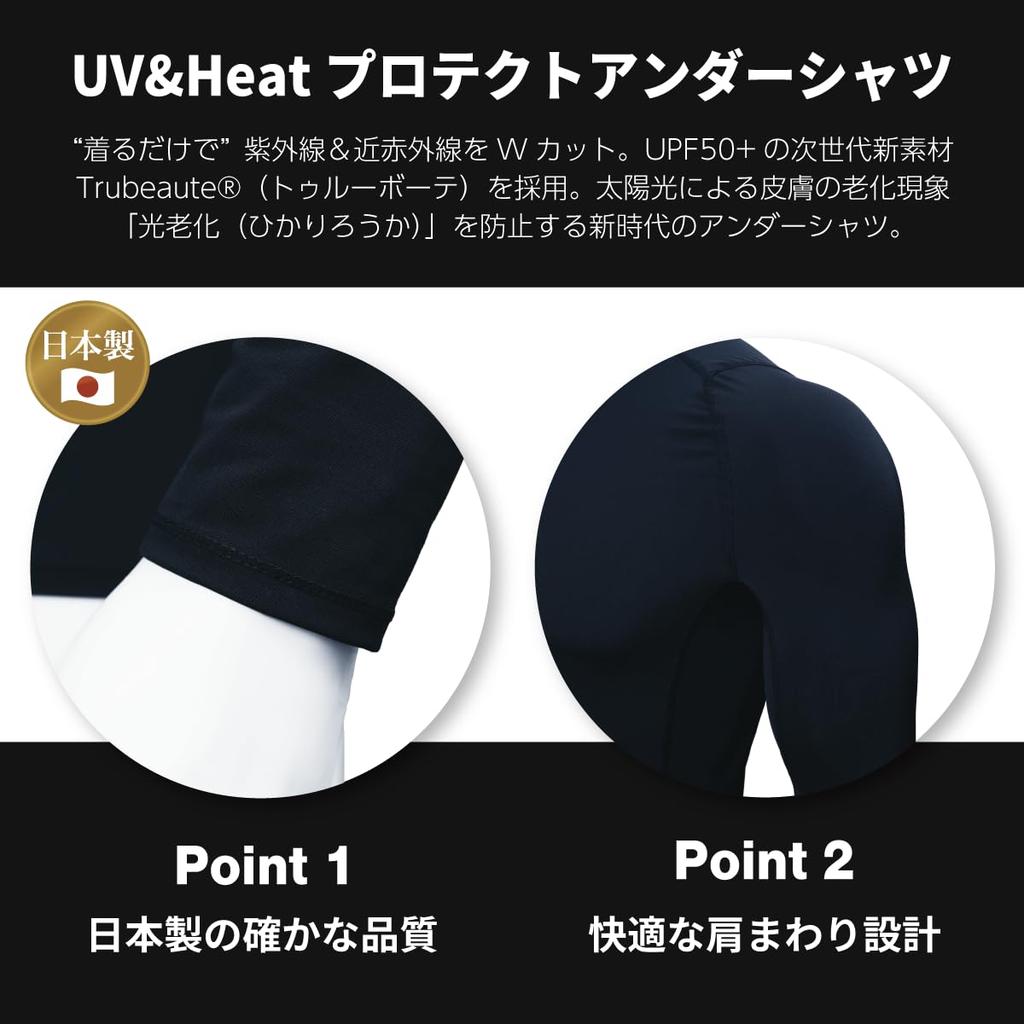 Heatstroke Prevention Inner Long Mock UV Sun Cool To the Innerwear for Heatstroke Sun Outdoor Cooling PNX UV Heat Protect Made In Japan [O PNX]