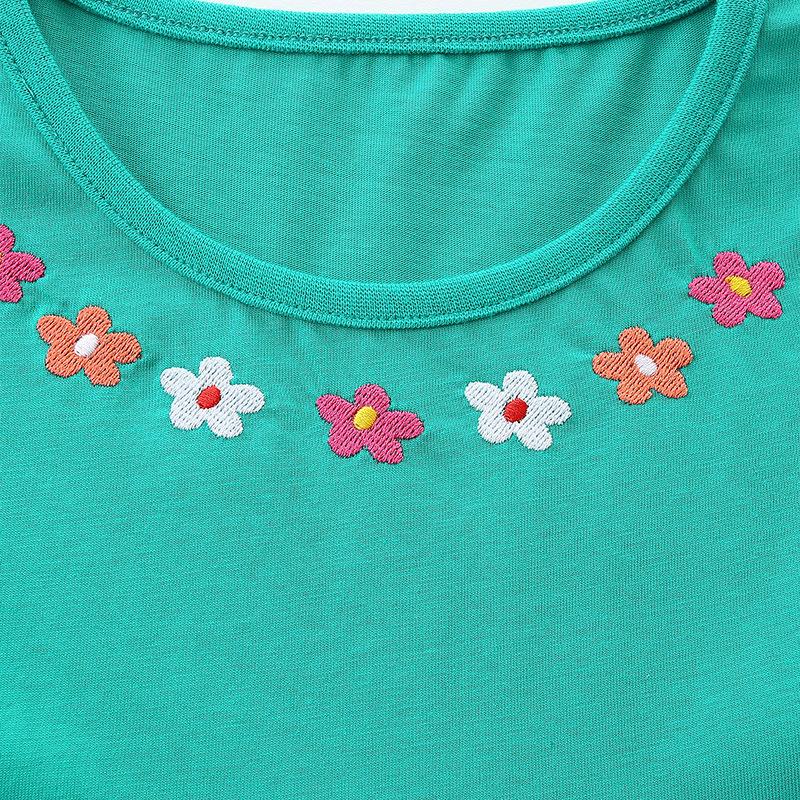 Children's Dresses Summer New Arrivals Girls' Embroidered Short-Sleeved Princess Dresses