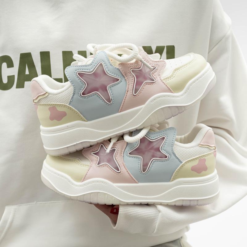 Belle star thick baseplate shoes niche original design spring new bread shoes