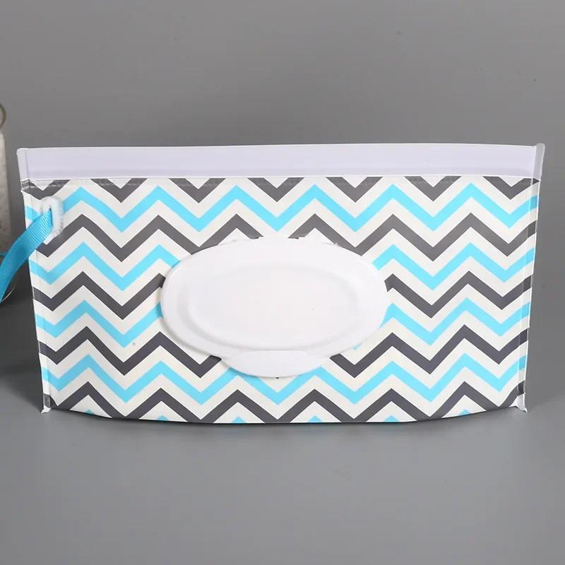 1Pc EVA Snap-Strap Reusable Refillable Wet Wipe Bag Outdoor Useful Tissue Box Baby Wet Wipe Pouch Wipes Holder Case Flip Cover