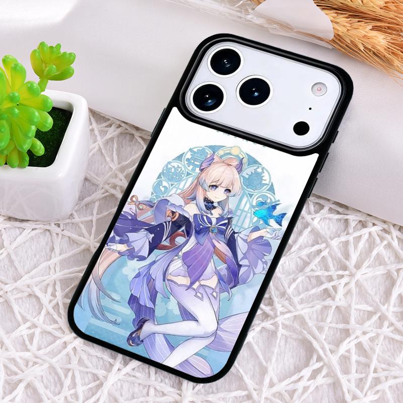 Genshin Impact Sangonomiya Kokomi soft Phone Case for iPhone 17 Air 16 15 11 12 14 13 Pro Max Shockproof Cover