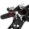 SUKIRACING Adjustable Rearsets for Yamaha YZF R25 (2014-2022) MT-03/MT-25 (2015-2022) - CNC Machined (Black)