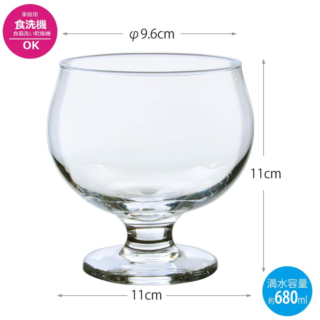 Toyo Sasaki Glass Cocktail Glass, Oyster Cocktail, Made in Japan, Dessert Glass, Parfait Glass, 35903