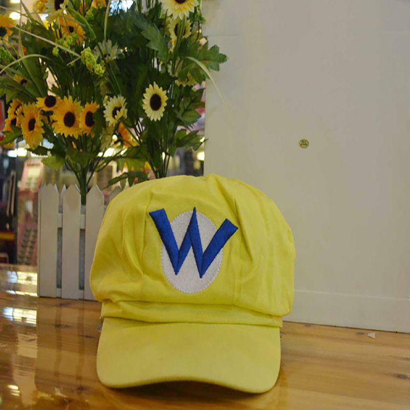 Gorra de Béisbol de Super Mario Bros Luigi Para Adultos y Niños Unisex Accesorio de Disfraz Cosplay
