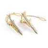 Men Tie Clip Golden Airplane Chain Styling Lapel Pin Detachable Design Practical Tie Tack Commuting Wear Accessory