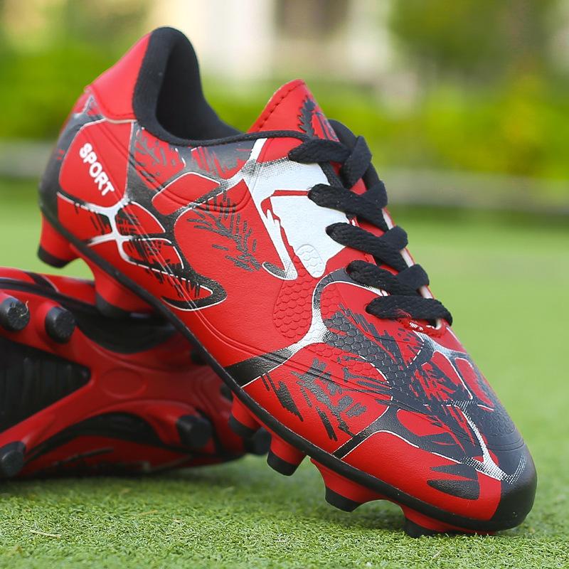 2025 children's sports shoes running shoes spring and summer short nails low-top spikes long nails football shoes fashion grass new