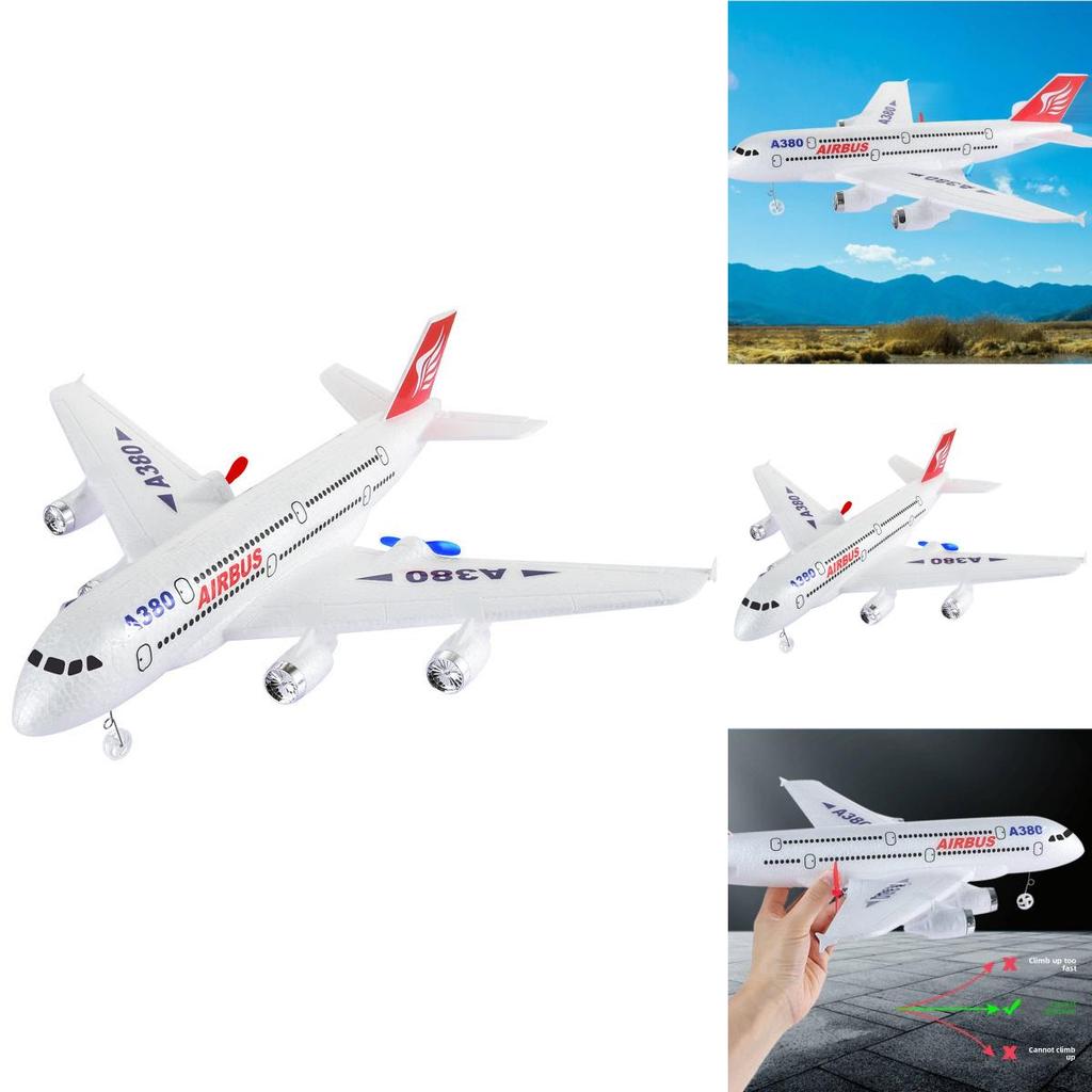 Dálkově ovládané letadlo A380 s LED světly pro kutily a letecké nadšence